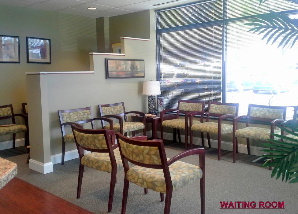 Waiting room of Montgomery Otolaryngology in Silver Spring, MD