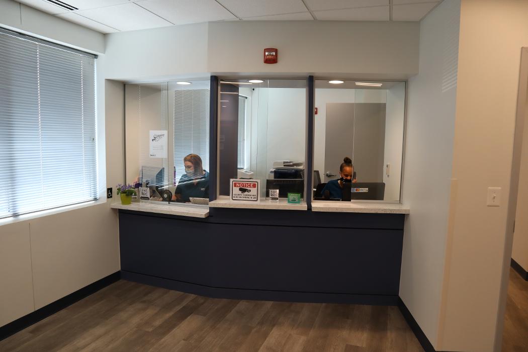 Front desk of The Centers for Advanced ENT Care - Potomac Otolaryngology in Woodbridge, VA