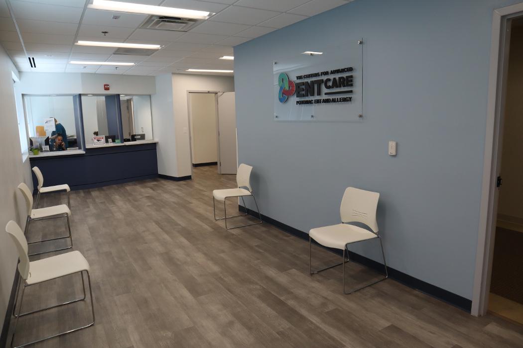Lobby of The Centers for Advanced ENT Care - Potomac Otolaryngology in Woodbridge, VA