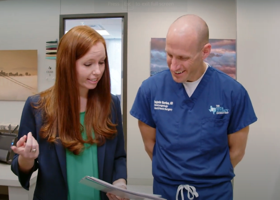 Benjamin Martino, MD, with Jamie King, AuD