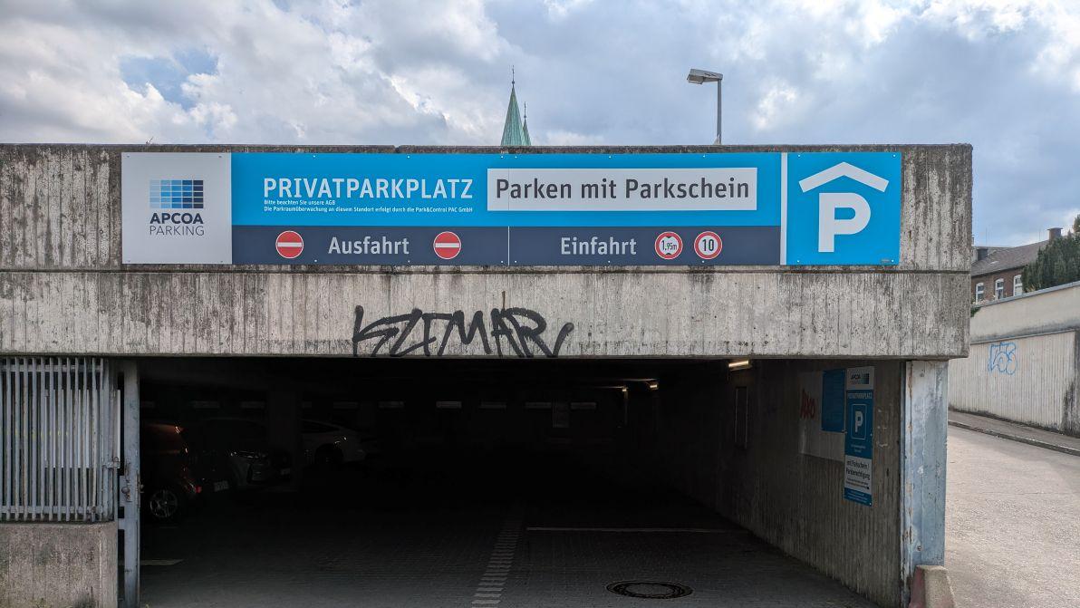 Parkplatz Sandgasse 1, 59457 Werl, Sandgasse in Werl