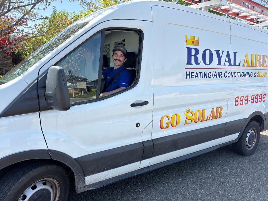 Royal Aire Solar, Heating, Air &amp; Water Logo