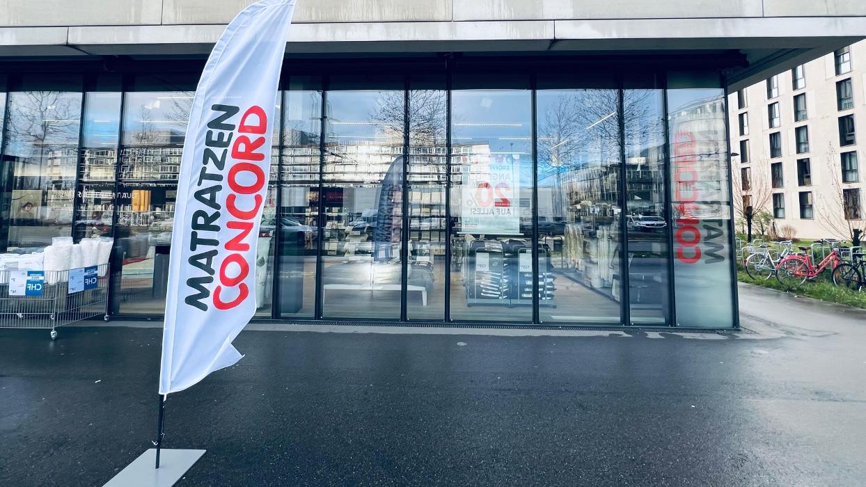 Matratzen Concord Filiale Opfikon (Glattpark), Thurgauerstrasse in Opfikon