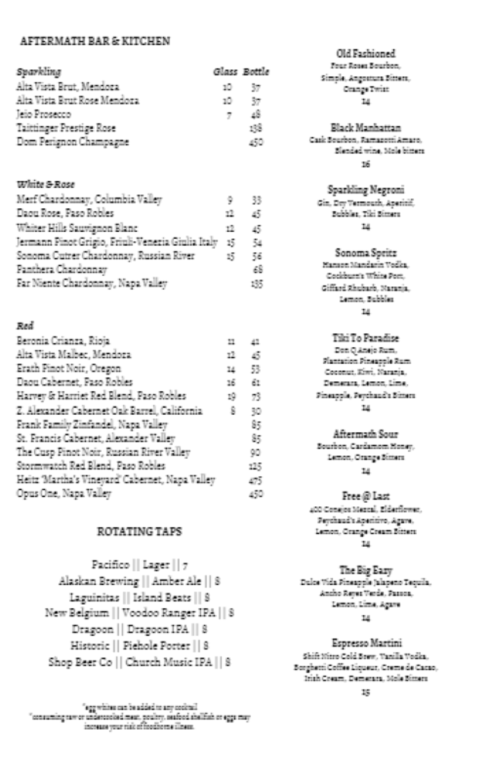 Aftermath Kitchen & Bar Image