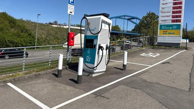Shell Recharge Charging Station, Stuttgarter Straße in Calw