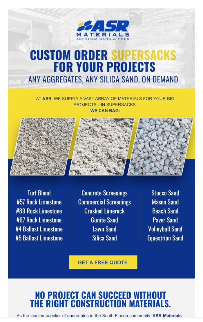 ASR Materials - Abraham Sand and Rock Company Image