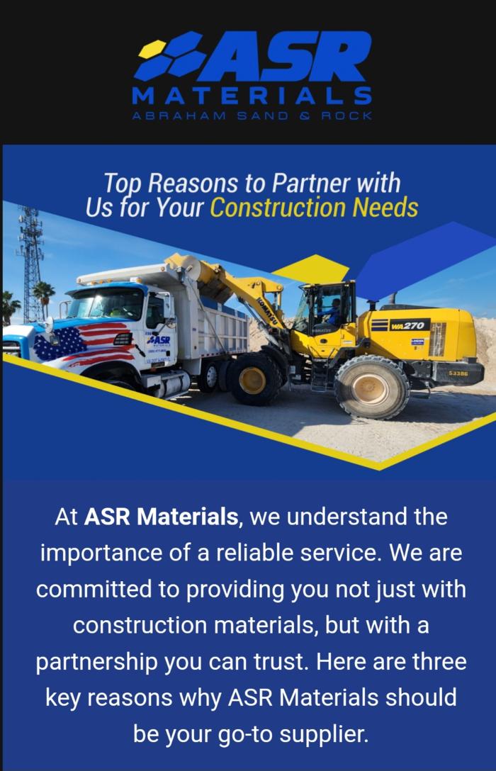 ASR Materials - Abraham Sand and Rock Company Image