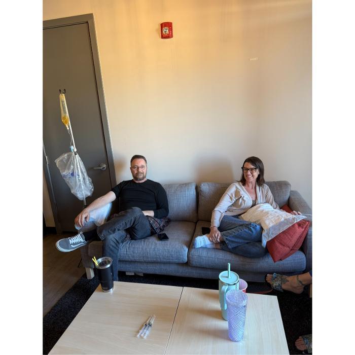 One-on-one IV therapy session. Registered nurse provides personalized treatment in comfortable home setting throughout Phoenix metro.