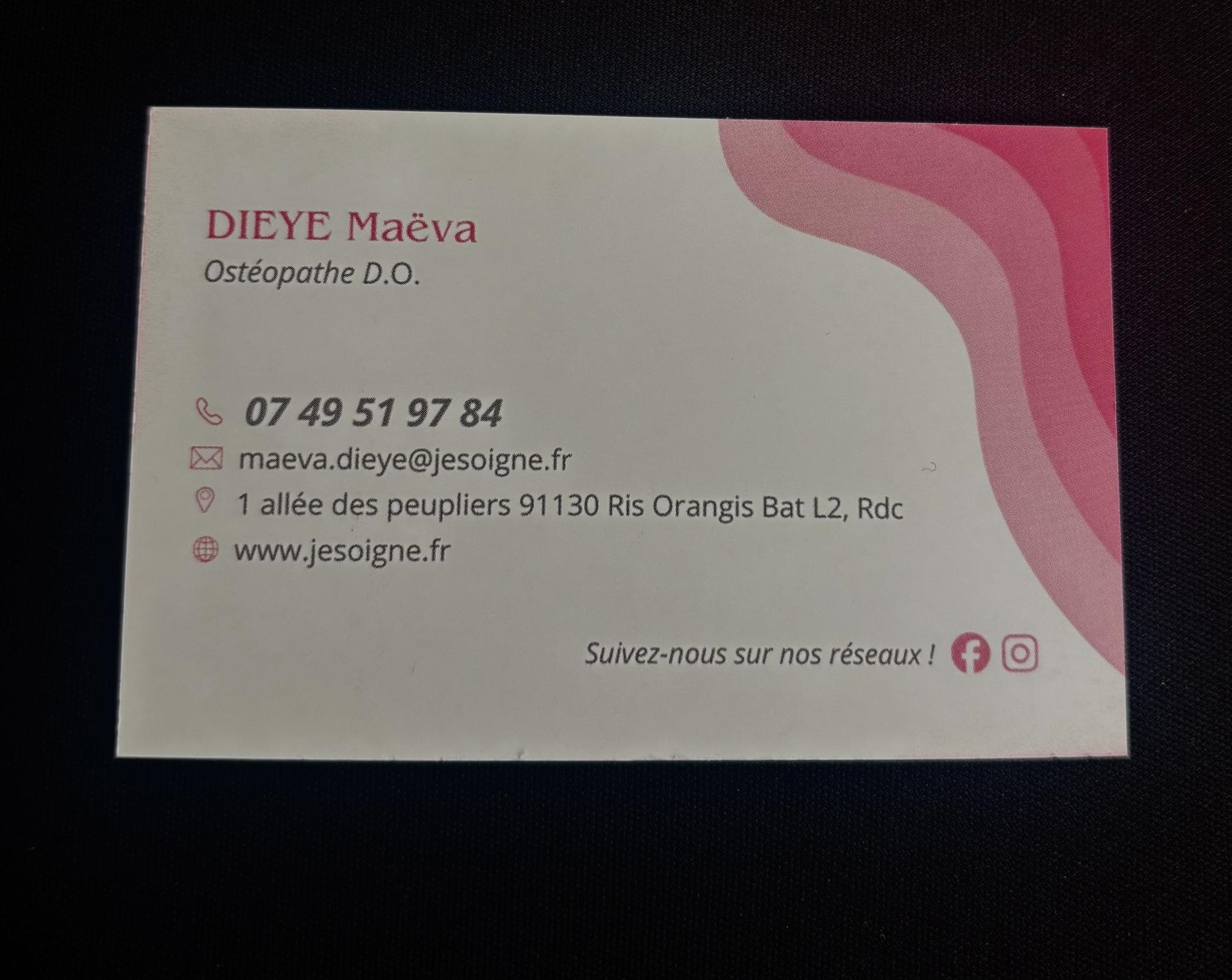 Dieye Maëva ostéopathe