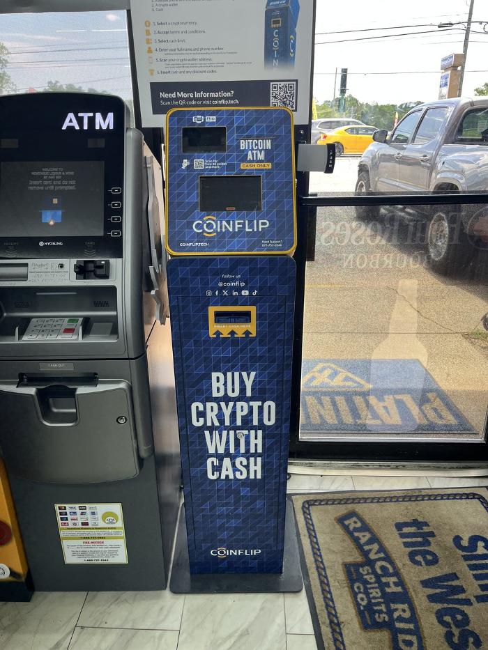 CoinFlip Bitcoin ATM - MONTAGUE LIQUOR &amp; WINE (Greenwood) Logo