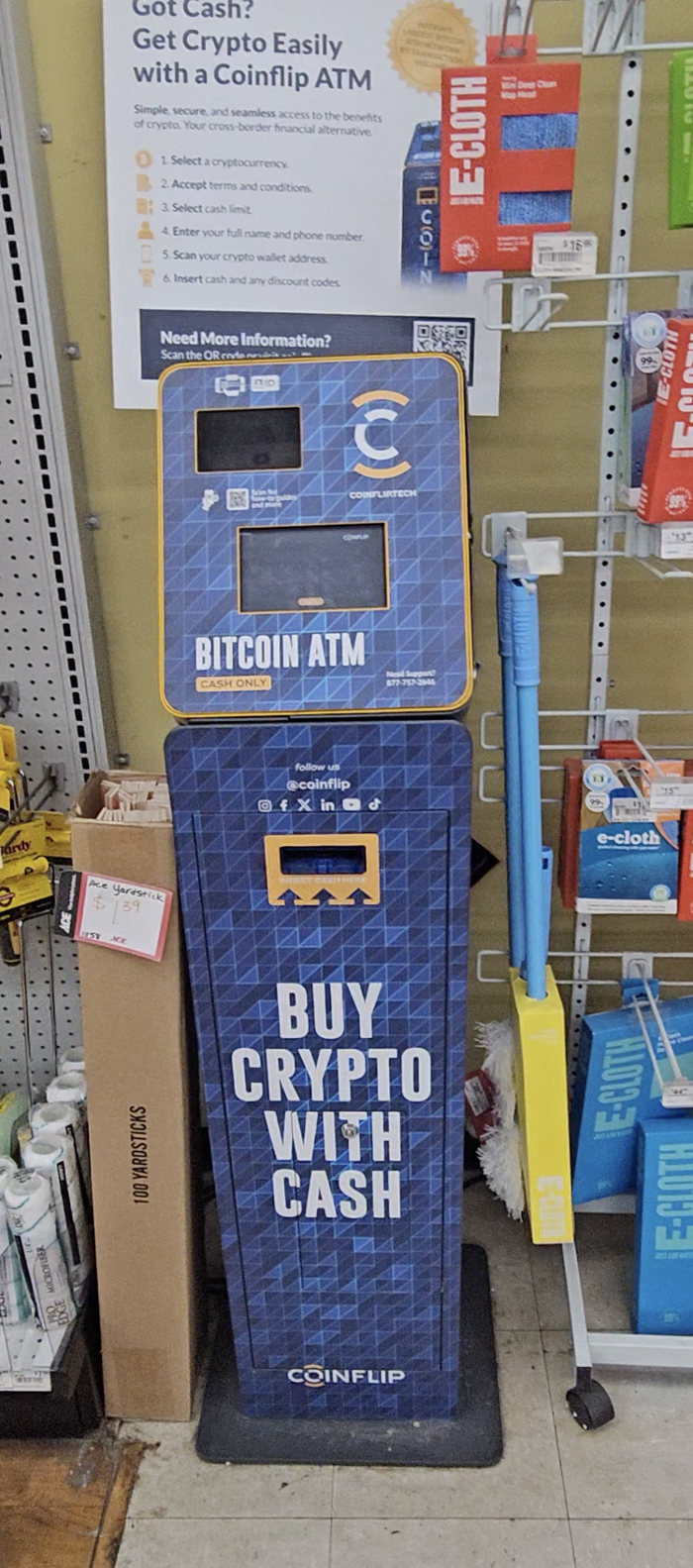 CoinFlip Bitcoin ATM - Ebel's Ace Hardware (Elmhurst) Image