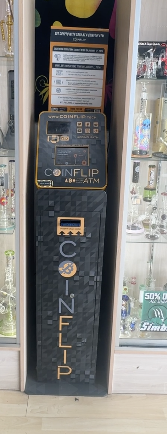 CoinFlip Bitcoin ATM - Purple Haze Smoke Shop (Hermosa Beach) Image