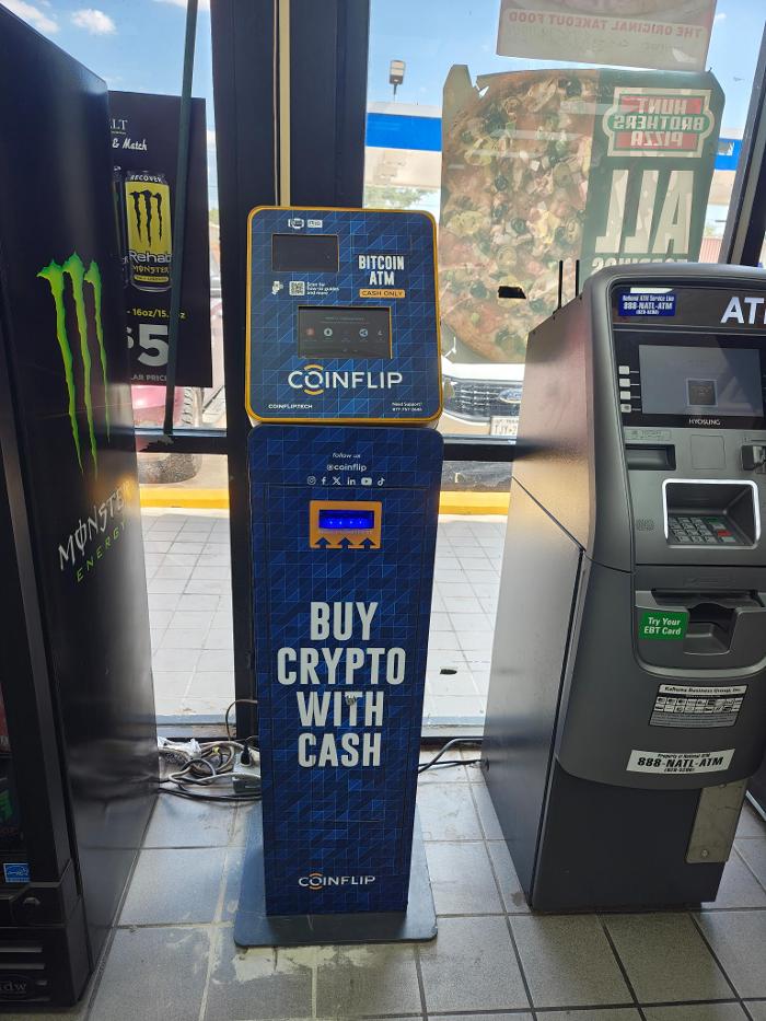 CoinFlip Bitcoin ATM - Eagle Mart 53 - Chevron (Gonzales) Logo