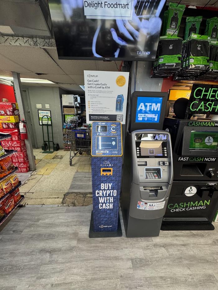 CoinFlip Bitcoin ATM - Delight Food Mart (Irving) Logo