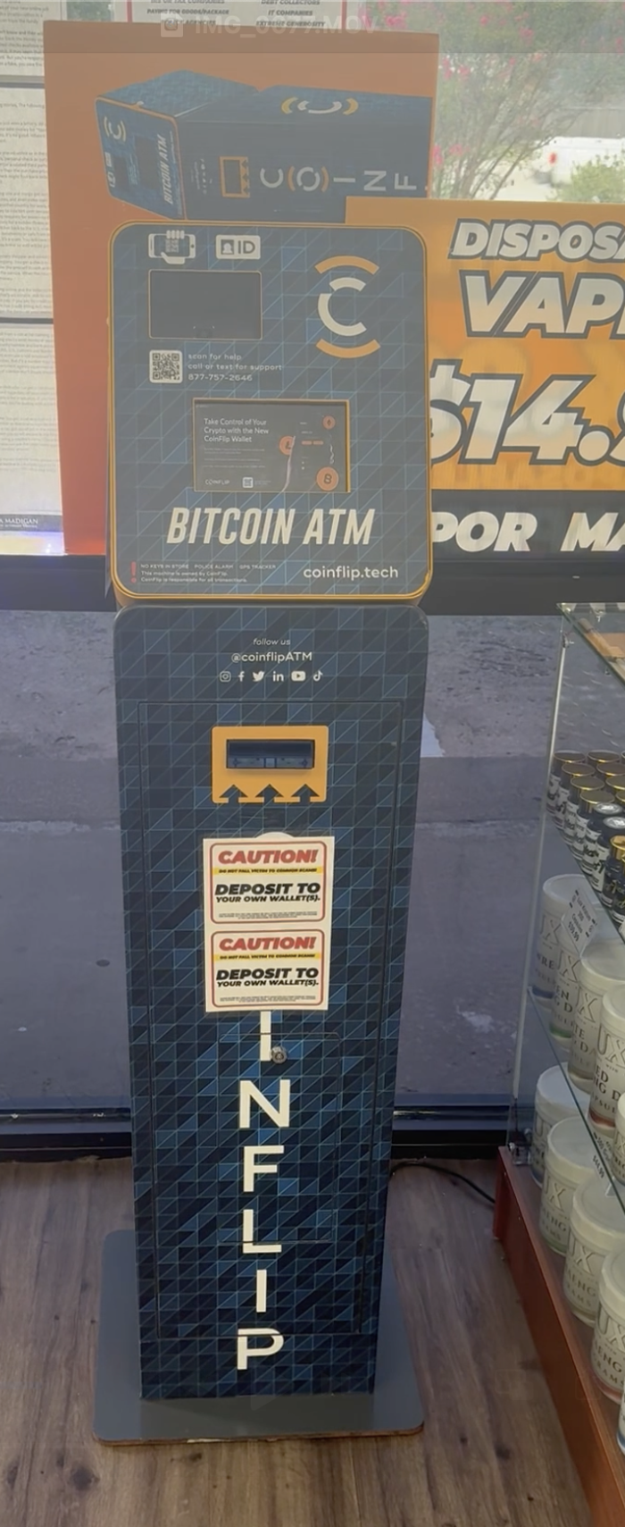 CoinFlip Bitcoin ATM - Vapor Maven (Mesquite) Logo