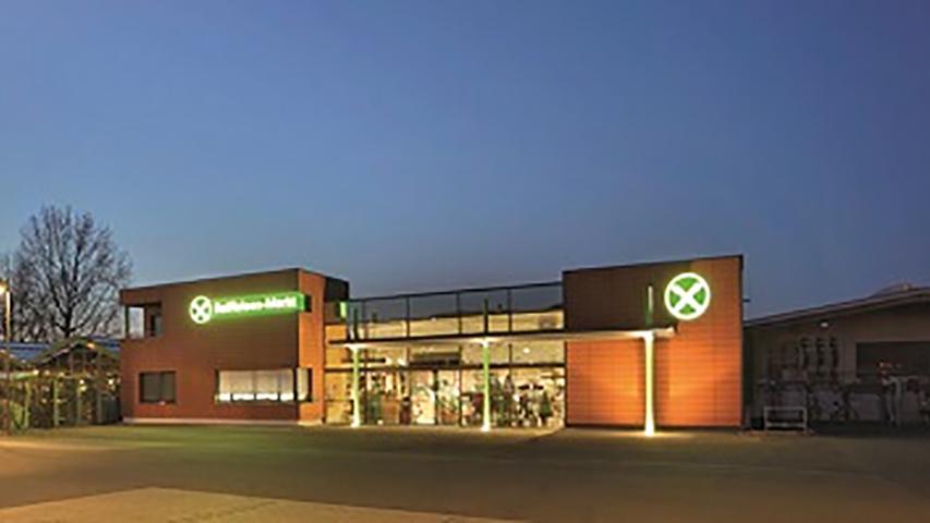 Raiffeisen-Markt Borken, Raiffeisenstraße in Borken