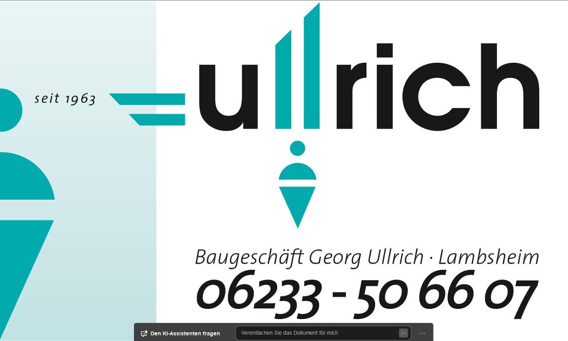 Georg Ullrich Baugeschäft in Lambsheim