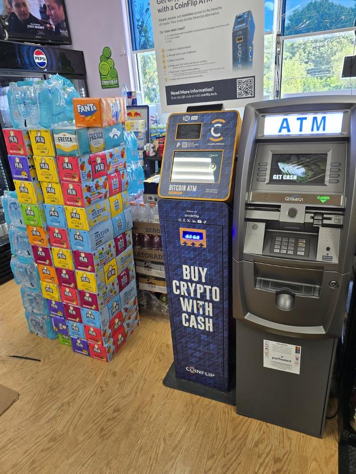 CoinFlip Bitcoin ATM - Route 1 Liquors (Rowley) Logo