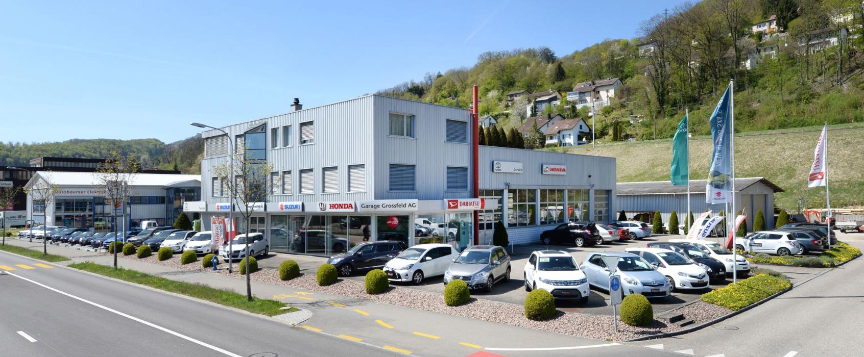 Garage Grossfeld AG, Einschlagweg in Trimbach