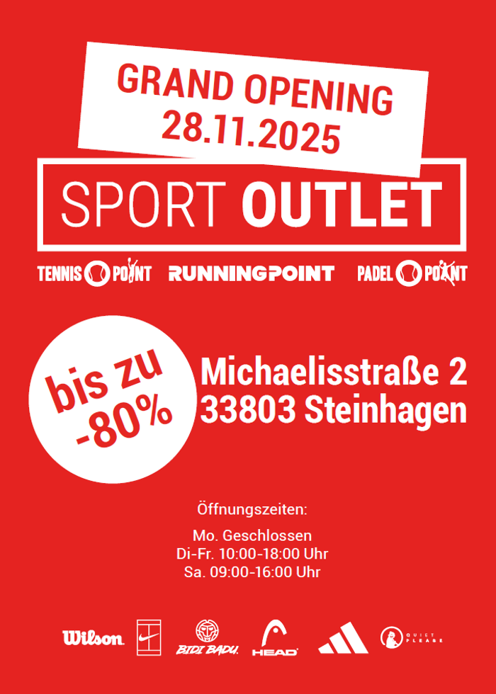 Sport Outlet Tennis-Point | Running-Point | Padel-Point, Michaelisstraße in Steinhagen
