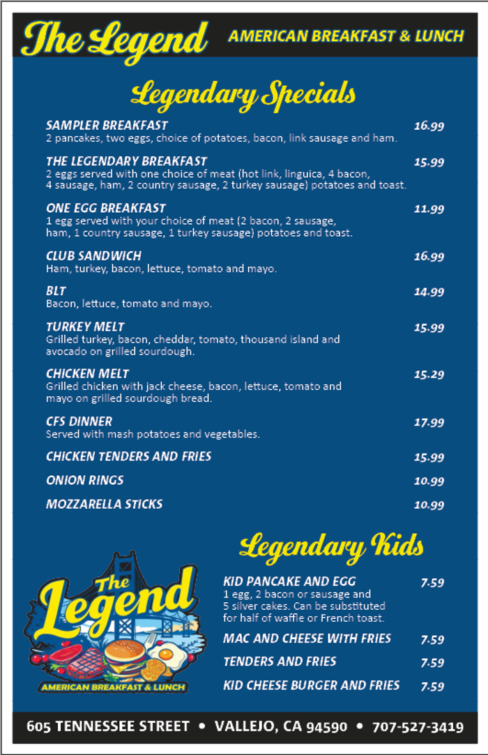 The Legend American Breakfast & Lunch Image