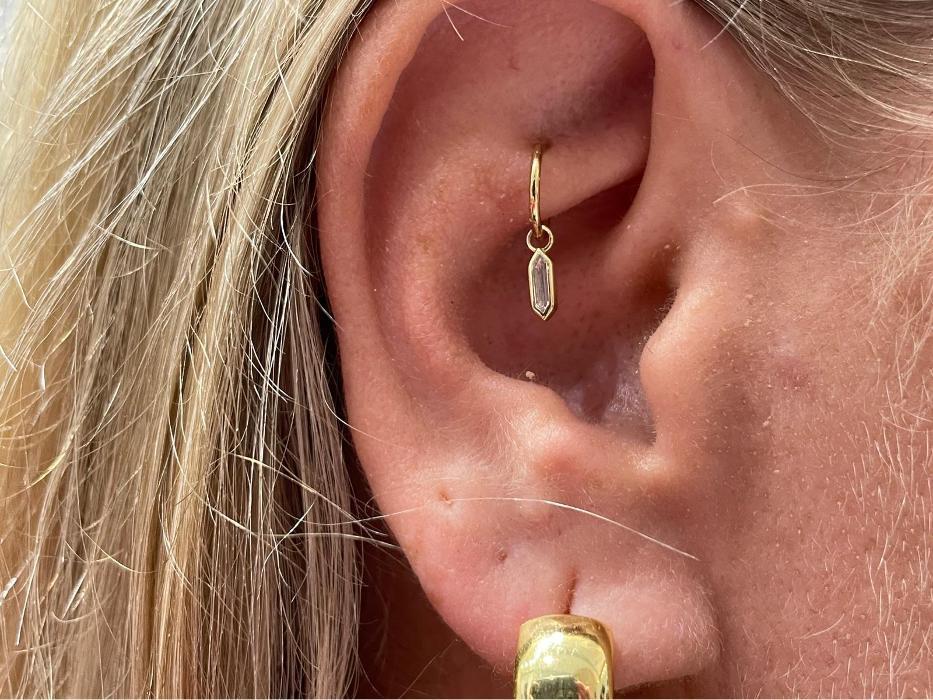 14K Gold jewelry for piercings, APP complinet piercing shop, Wellington Green Mall 