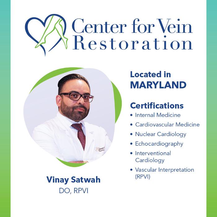 Center for Vein Restoration | Dr. Vinay Satwah