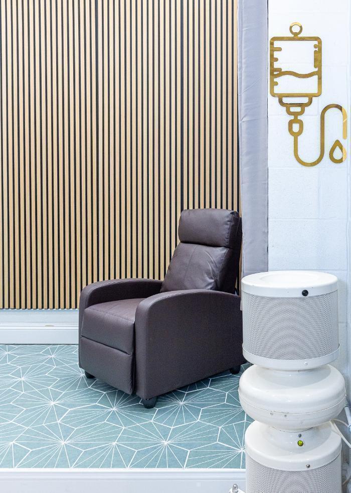 Energy and Hydration are key in our IV Therapy Lounge. Enjoy natural sunlight and massage chairs while you get a refreshing treatment!