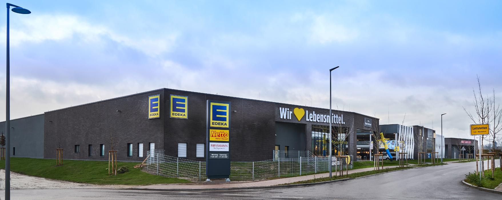 EDEKA Lottstetten, Gewerbestraße in Lottstetten