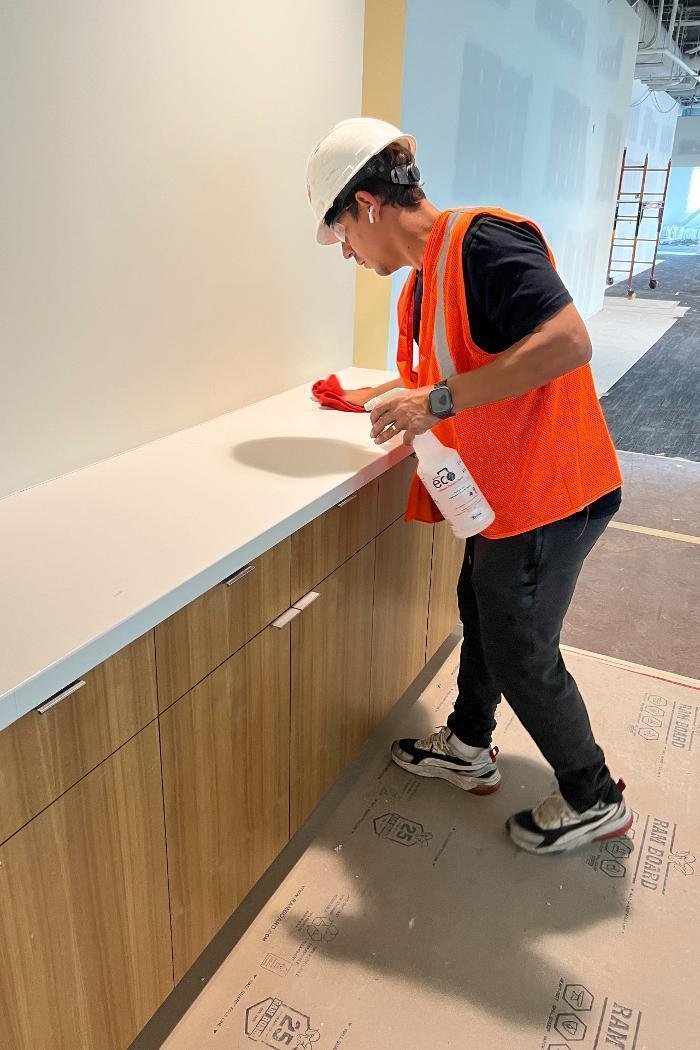 construction cleanup services for final cleaning. Construction site cleanup