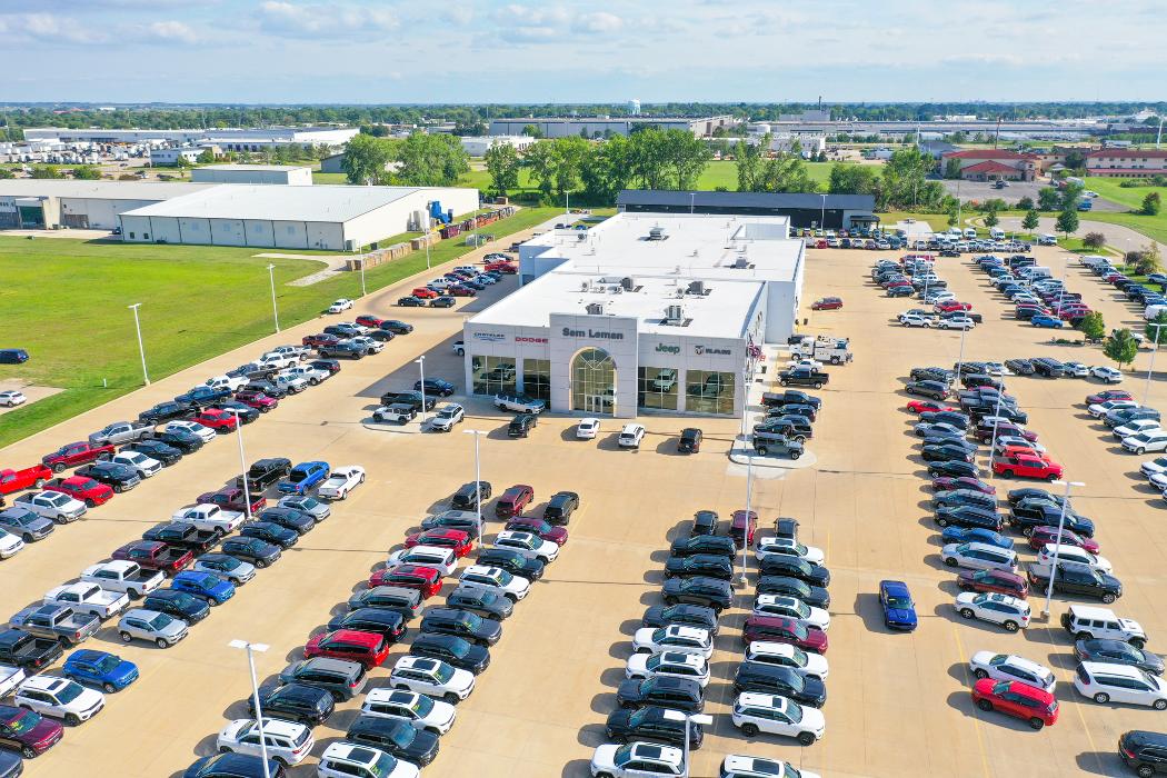 Sam Leman Chrysler Dodge Jeep Ram Fiat Morton Logo