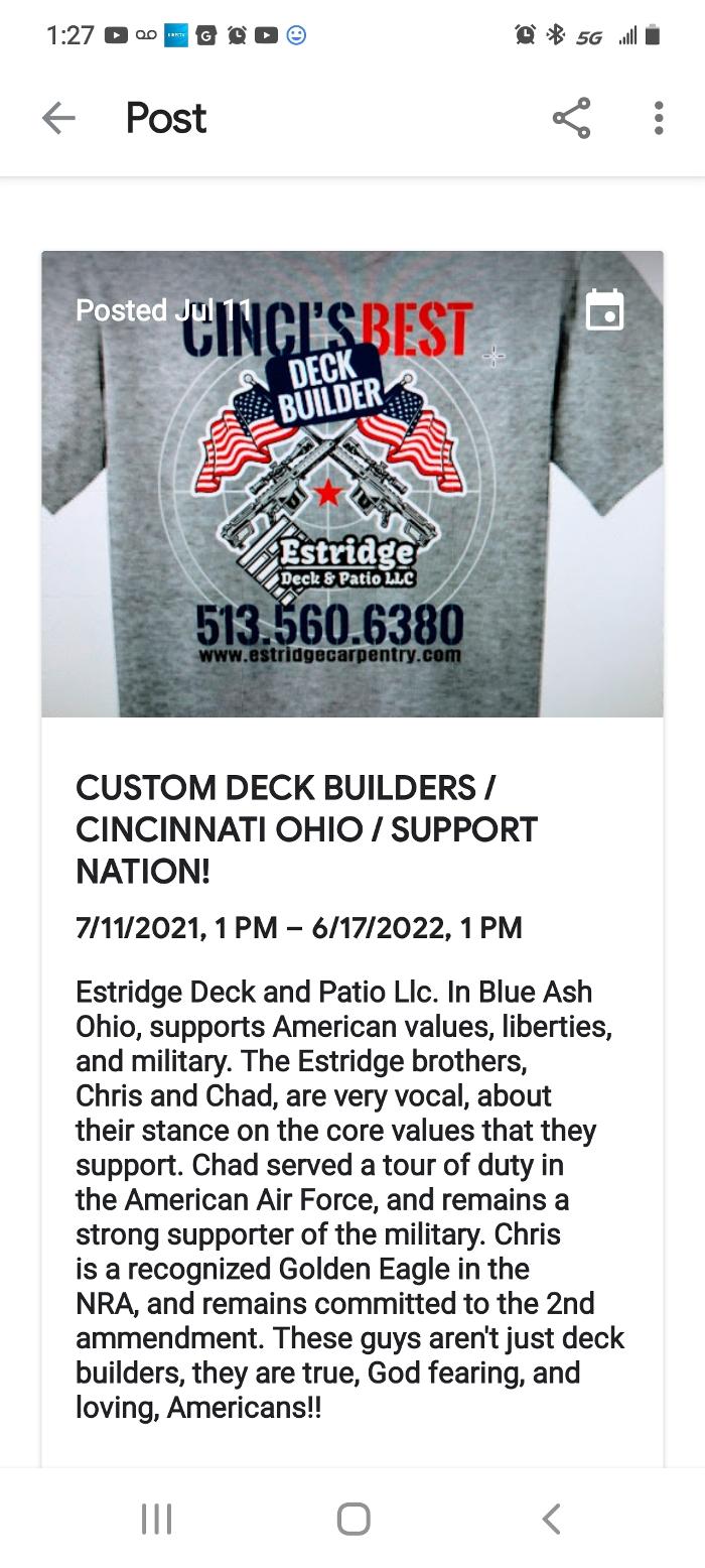 Estridge Deck and Patio LLC Image