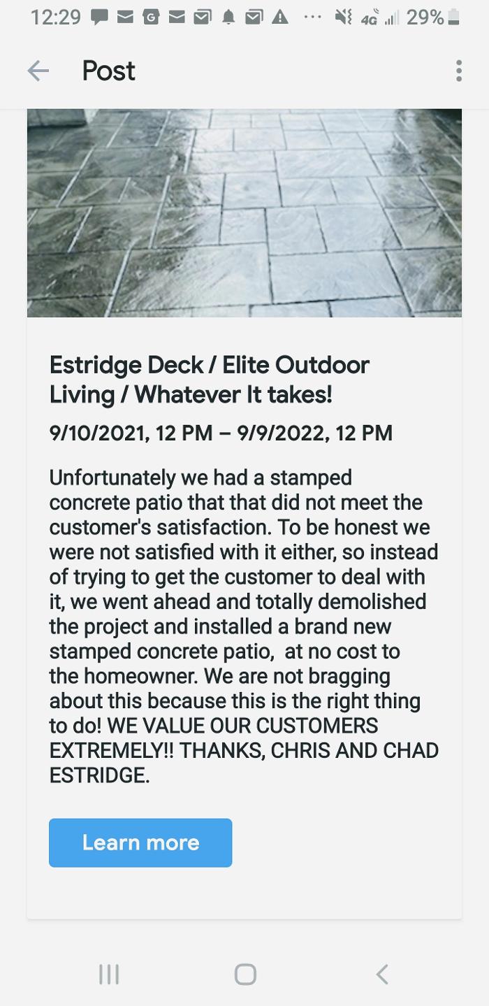 Estridge Deck and Patio LLC Image