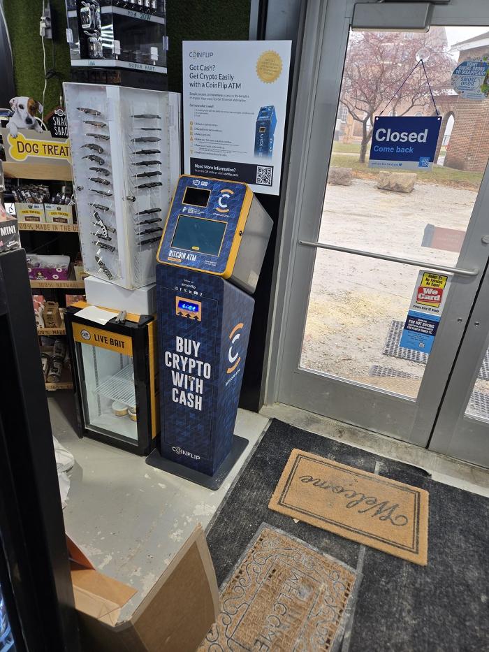 CoinFlip Bitcoin ATM - THE SPOT SMOKE &amp; VAPOR (Independence) Logo