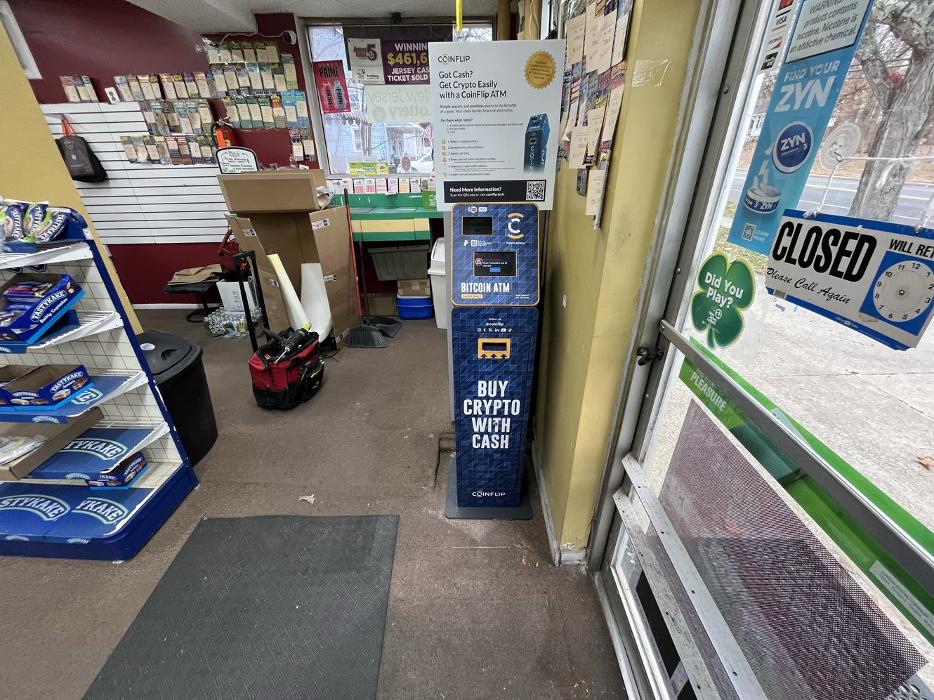 CoinFlip Bitcoin ATM - Garden State News Smock shop (Atco) Logo