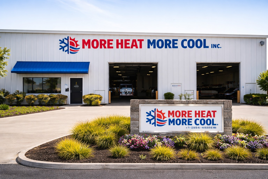 @moreheatmorecool head quarters, ready to serve our clients 24/7 for all your Emergency needs.