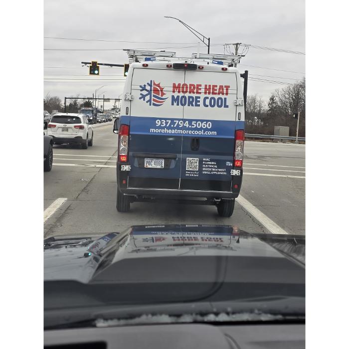 More Heat More Cool driving to another Air Conditioning Service Call to keep our clients Happy!