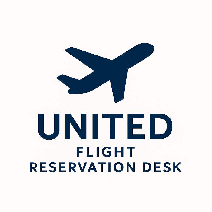 United Flight Reservation desk- LAX Airport Logo