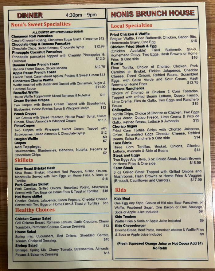 NONIS BRUNCH HOUSE Logo