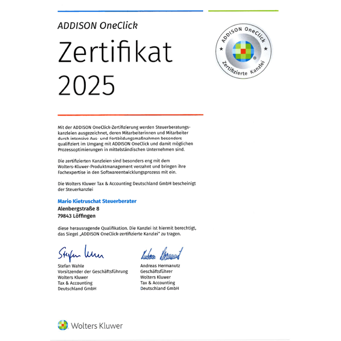 Mario Kietruschat | Steuerberater, Alenbergstraße in Löffingen