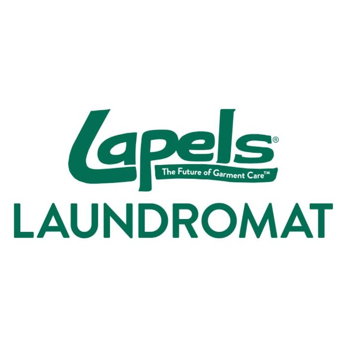 Lapels Laundromat and Dry Cleaners Logo