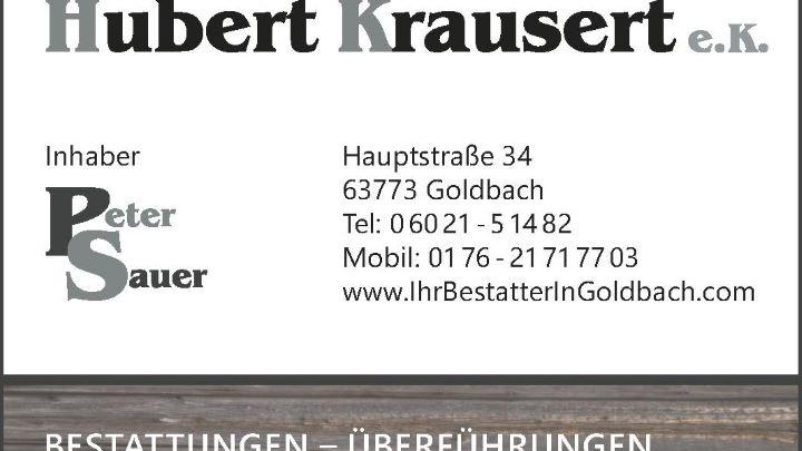Krausert Hubert e.K. Inh. Peter Sauer Bestattungen, Hauptstraße in Goldbach