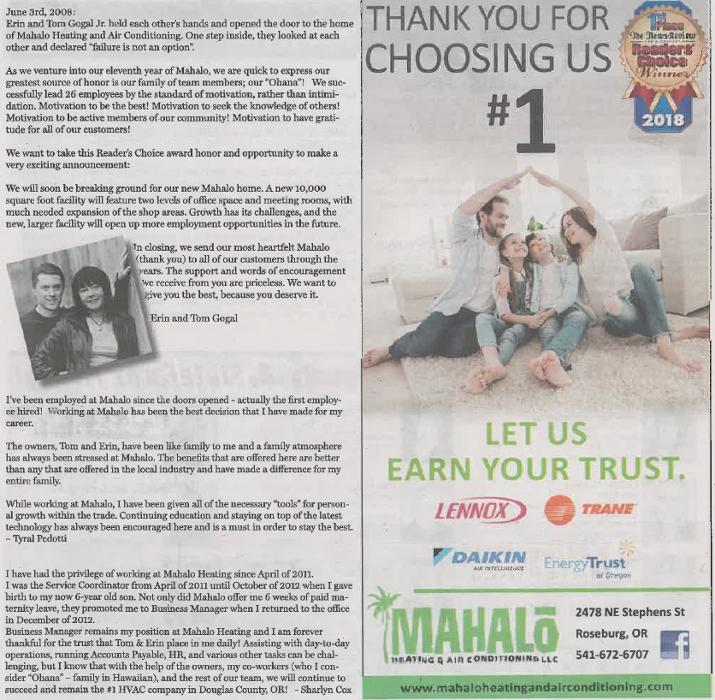 Mahalo Heating and Air Conditioning, LLC Image