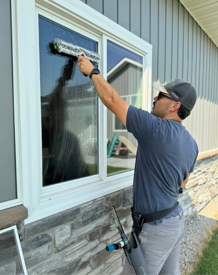 Dan Wood with Firehouse Window Washing serves the Southeast Idaho community washing windows and fighting fires!