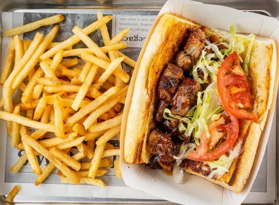Pork Belly Burnt Ends Sandwich
