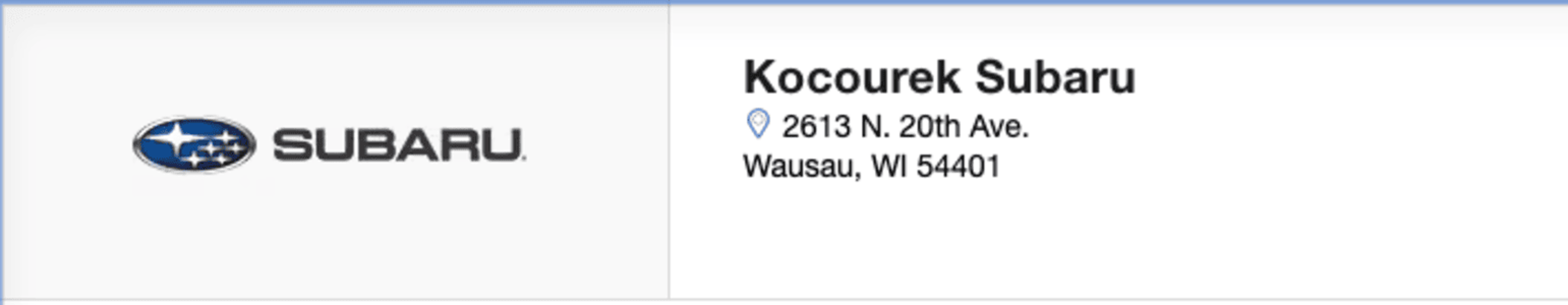 Kocourek Subaru