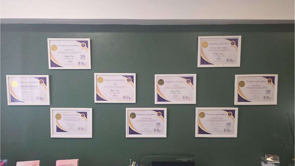Wall of my certificates