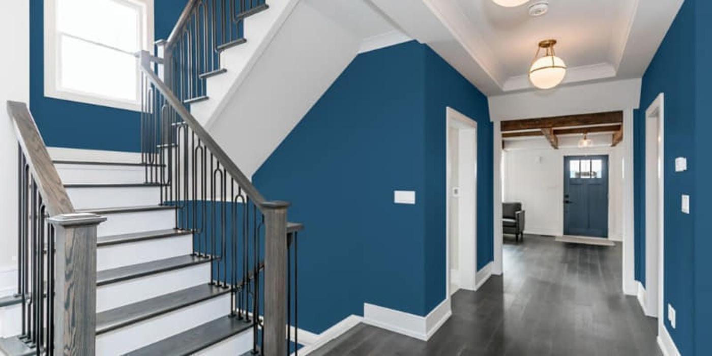 Residential interior wall and trim painting.