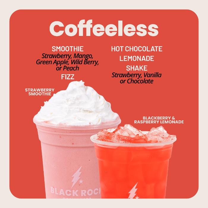 Coffeeless Menu