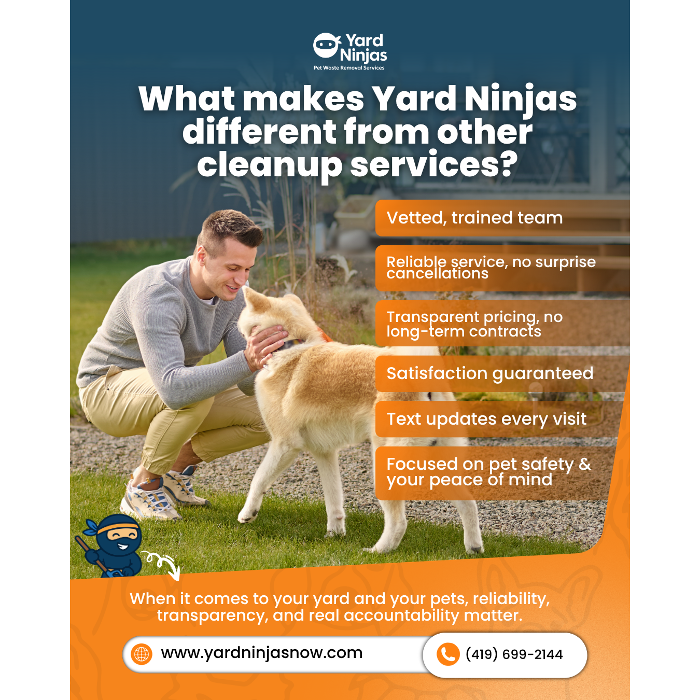 Specialized pet waste cleaning for your lawn in Sylvania. We keep your grass looking and smelling brand new.